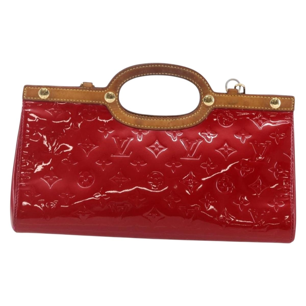 LOUIS VUITTON Monogram Vernis Roxbury Drive Bag Pomme D'amour M91987 Auth 147344