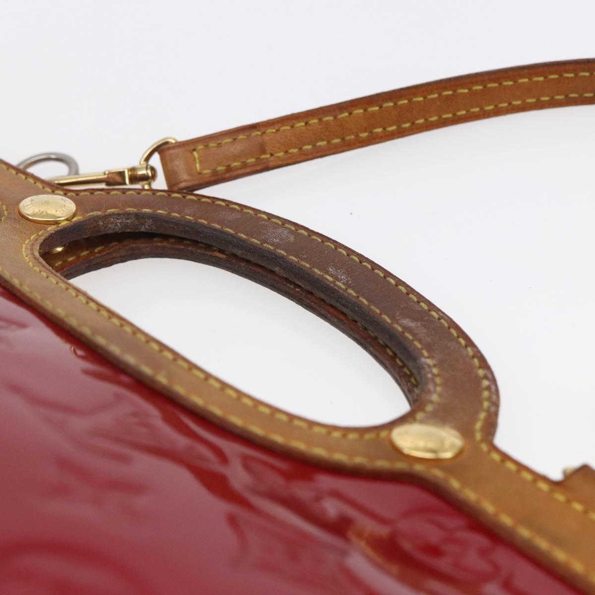 LOUIS VUITTON Monogram Vernis Roxbury Drive Bag Pomme D'amour M91987 Auth 147344