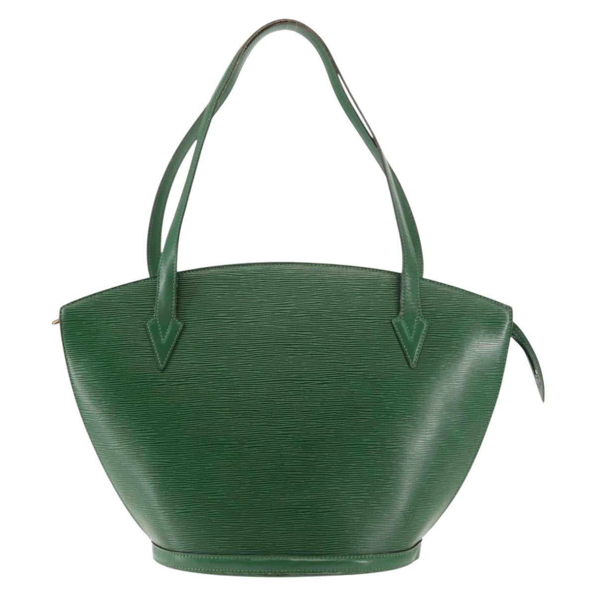 LOUIS VUITTON Epi Saint Jacques Shopping Shoulder Bag Green M52264 Auth 147345