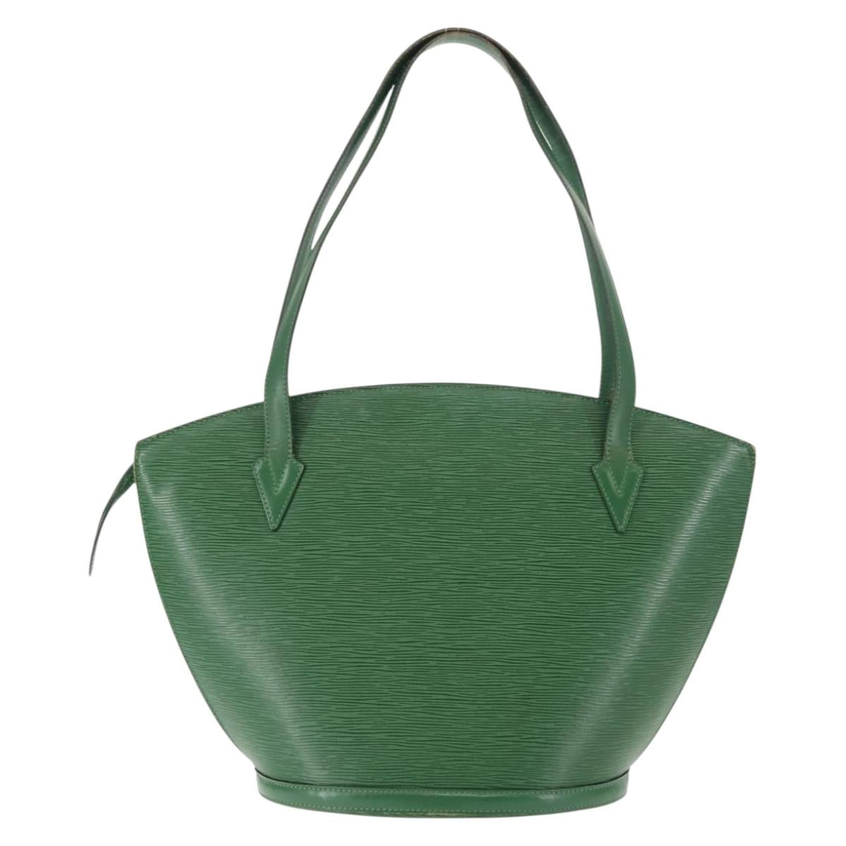 LOUIS VUITTON Epi Saint Jacques Shopping Shoulder Bag Green M52264 Auth 147345