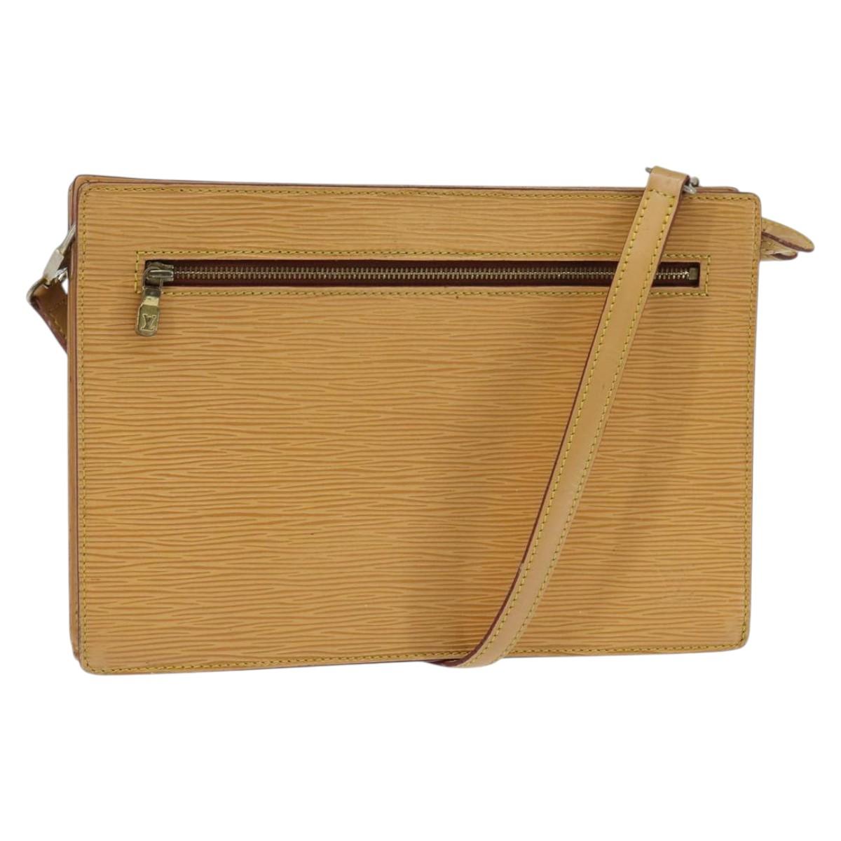 LOUIS VUITTON Epi Angian Shoulder Bag Beige M52116 LV Auth 147346