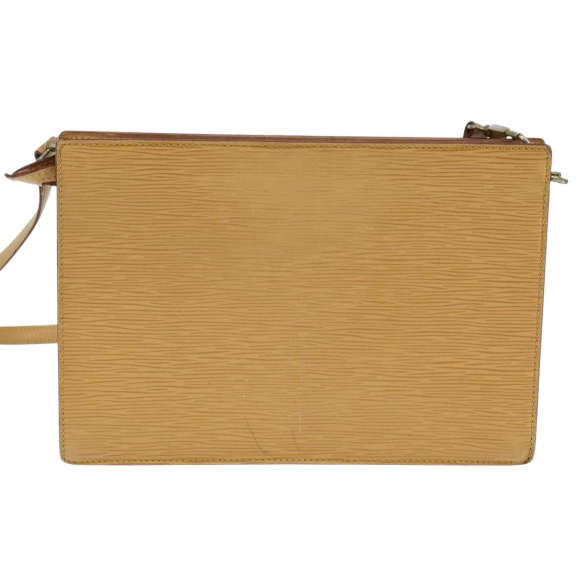 LOUIS VUITTON Epi Angian Shoulder Bag Beige M52116 LV Auth 147346