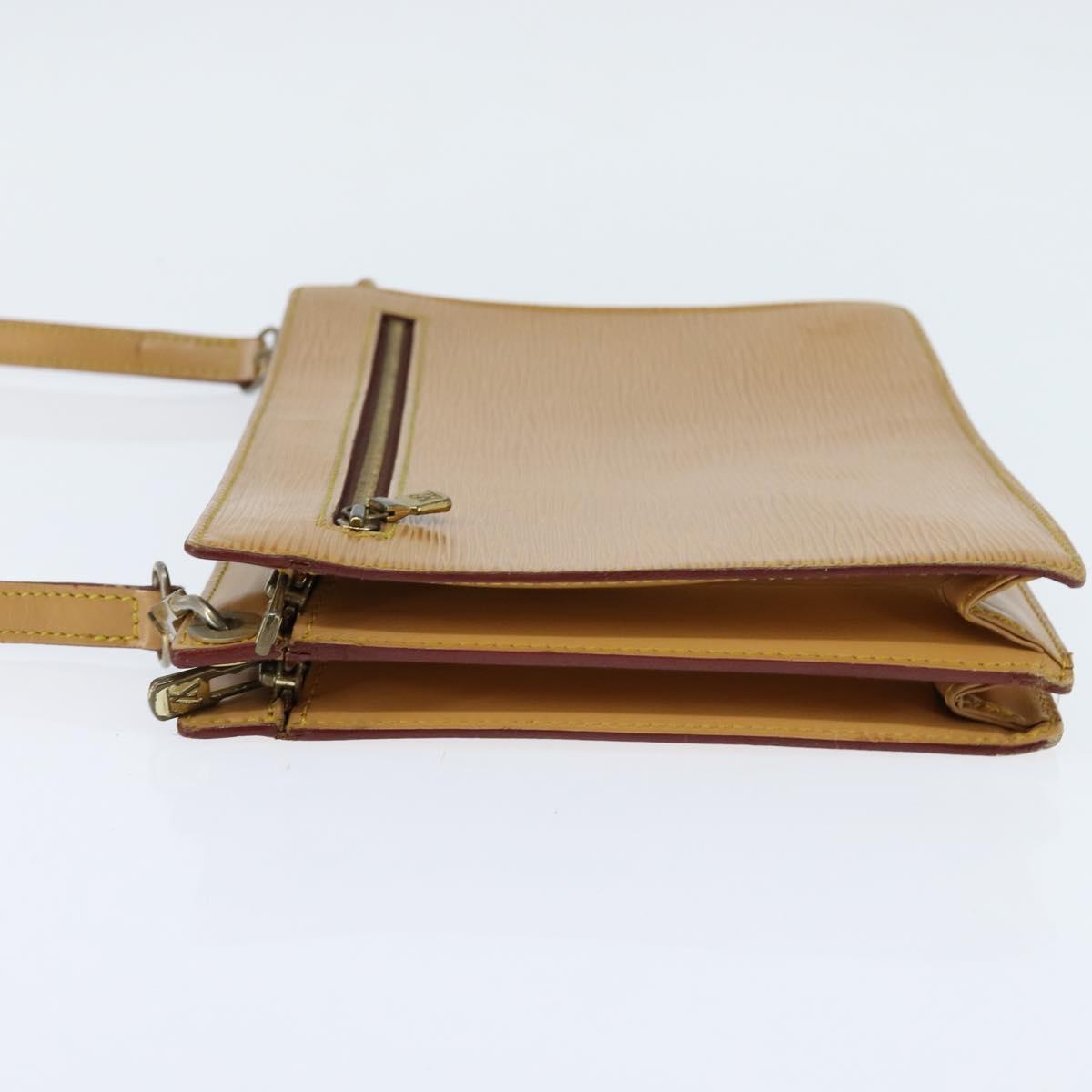 LOUIS VUITTON Epi Angian Shoulder Bag Beige M52116 LV Auth 147346