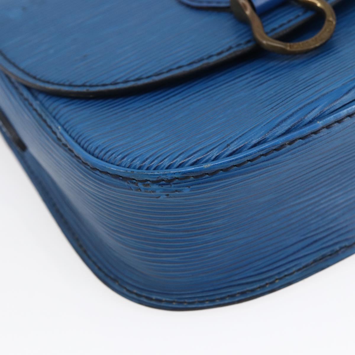 LOUIS VUITTON Epi Saint Cloud PM Shoulder Bag Blue M52195 LV Auth 147347