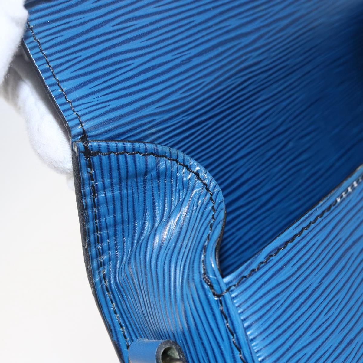 LOUIS VUITTON Epi Saint Cloud PM Shoulder Bag Blue M52195 LV Auth 147347