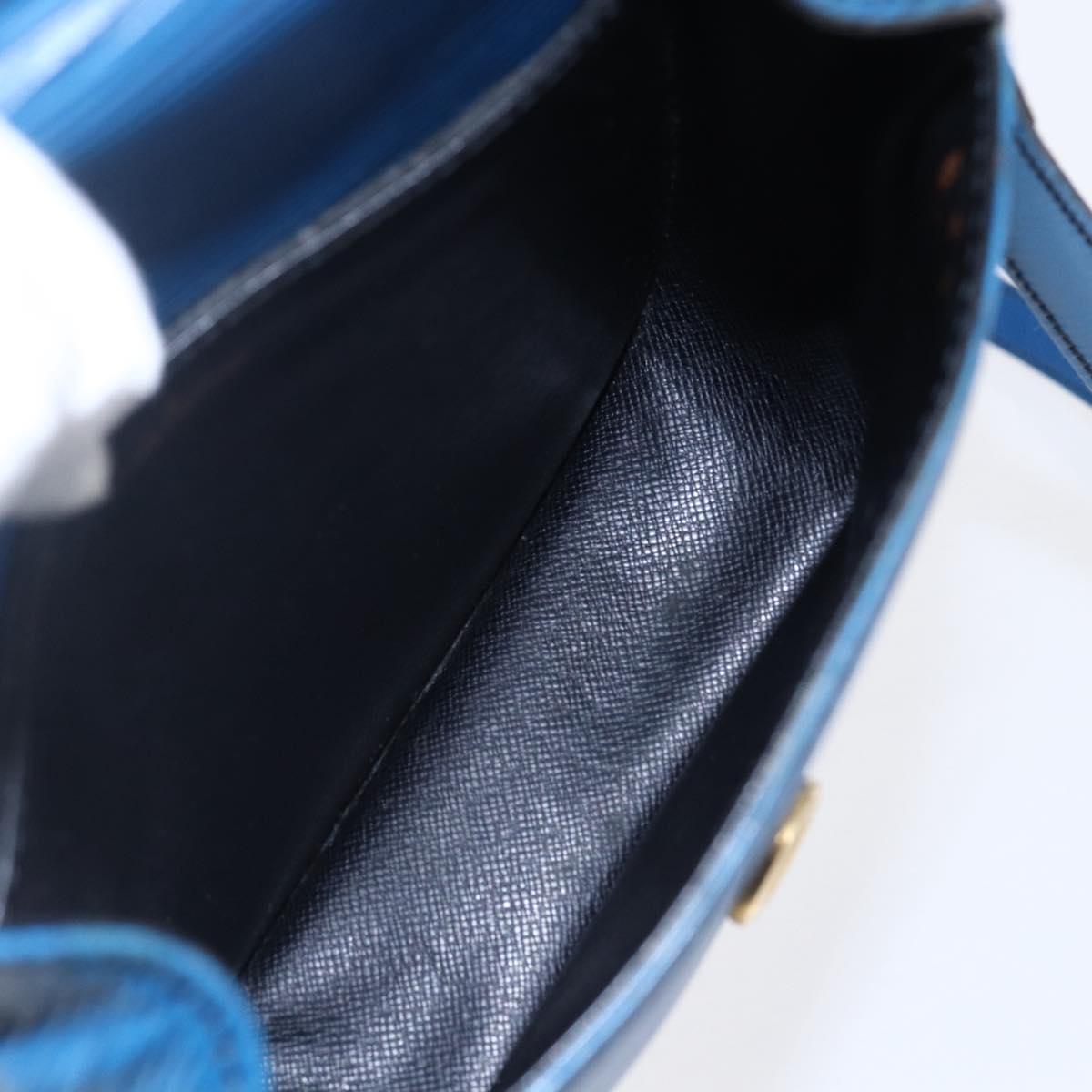 LOUIS VUITTON Epi Saint Cloud PM Shoulder Bag Blue M52195 LV Auth 147347