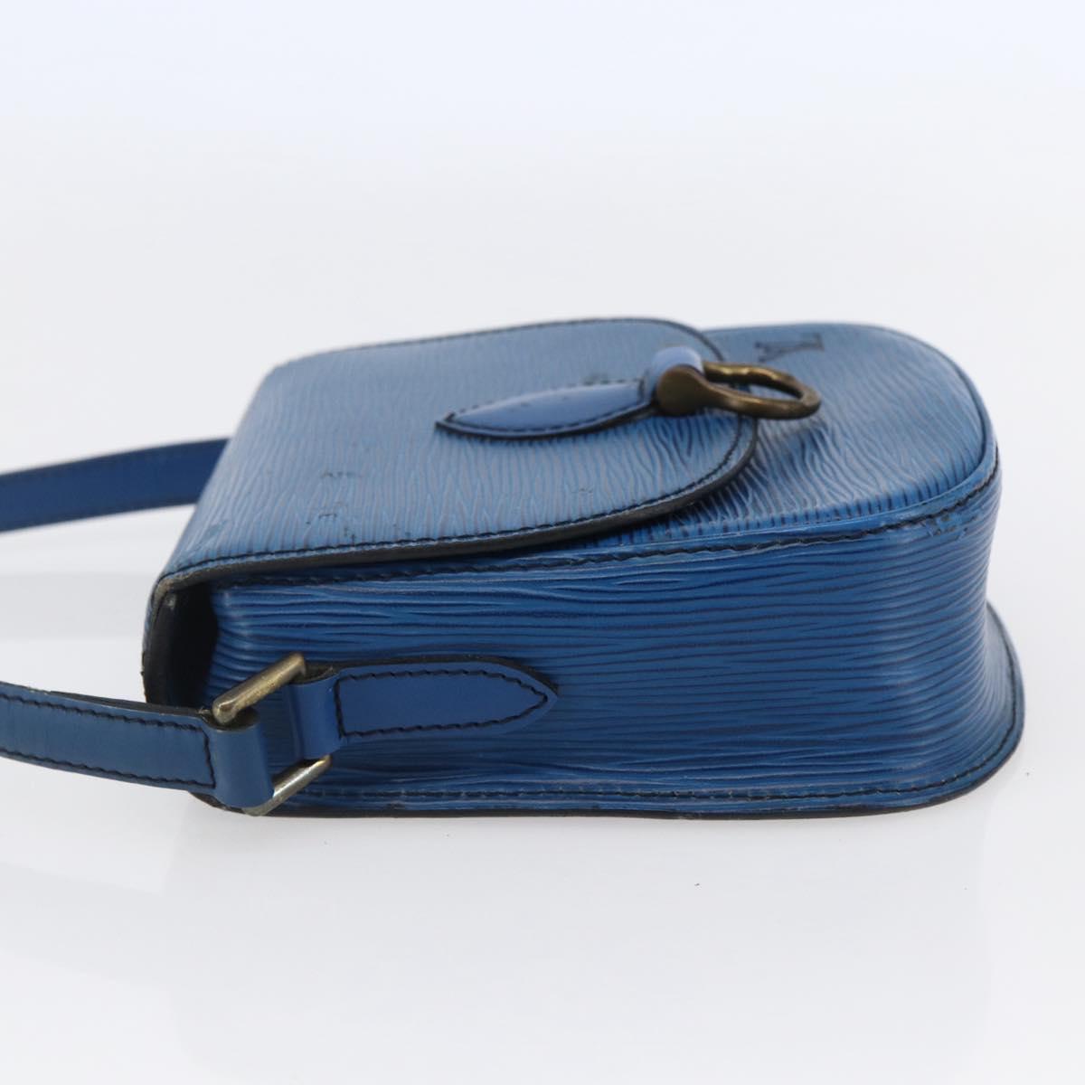 LOUIS VUITTON Epi Saint Cloud PM Shoulder Bag Blue M52195 LV Auth 147347