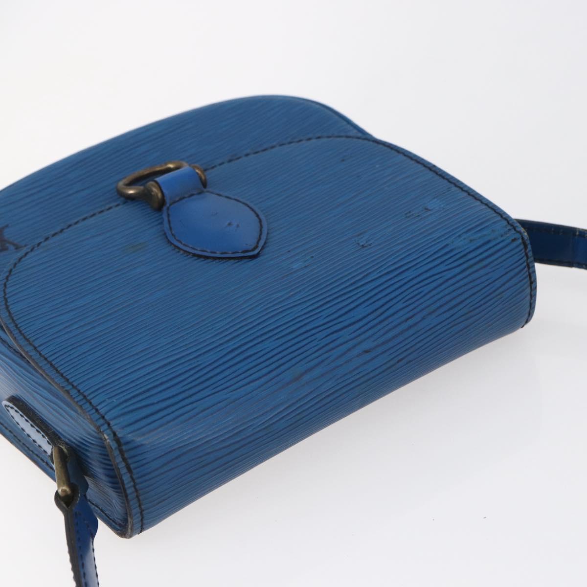 LOUIS VUITTON Epi Saint Cloud PM Shoulder Bag Blue M52195 LV Auth 147347