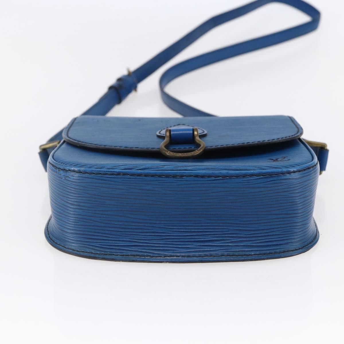 LOUIS VUITTON Epi Saint Cloud PM Shoulder Bag Blue M52195 LV Auth 147347