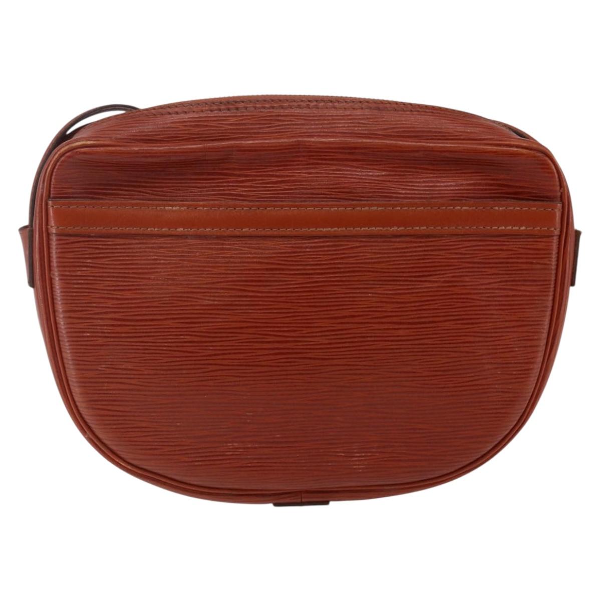 LOUIS VUITTON Epi Jeune Fille MM Shoulder Bag Kenya Brown M52153 LV Auth 147348