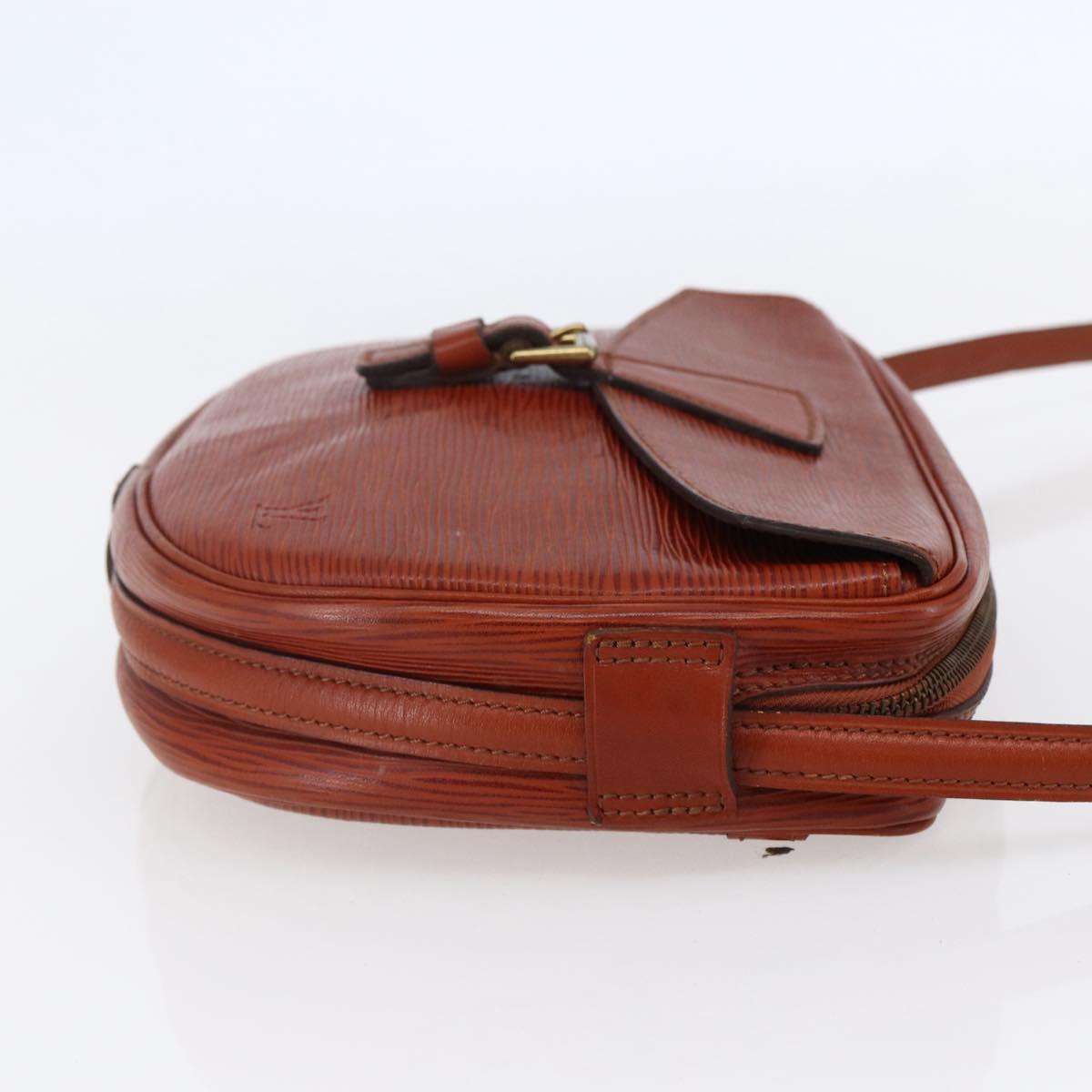 LOUIS VUITTON Epi Jeune Fille MM Shoulder Bag Kenya Brown M52153 LV Auth 147348