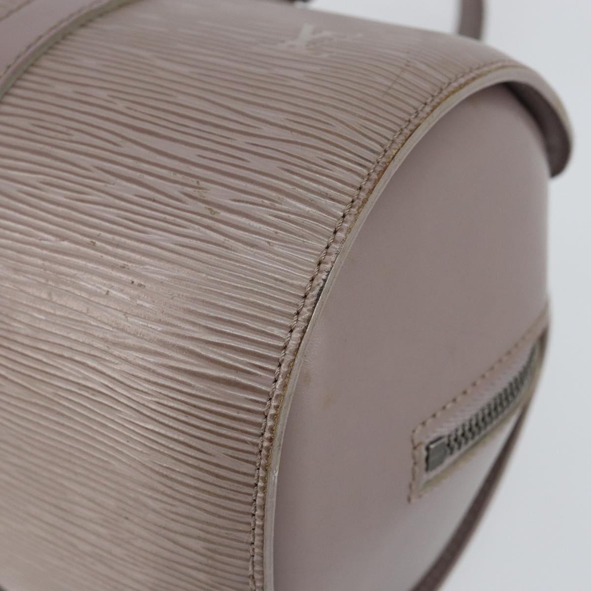 LOUIS VUITTON Epi Soufflot Hand Bag Lilac M5222B LV Auth 147349