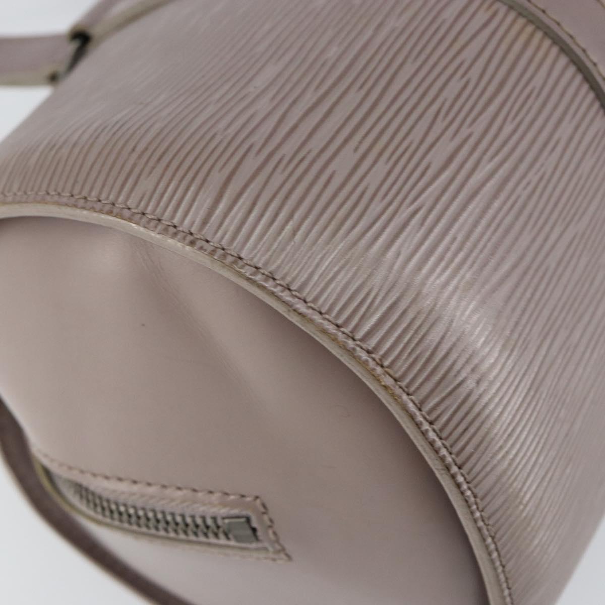 LOUIS VUITTON Epi Soufflot Hand Bag Lilac M5222B LV Auth 147349