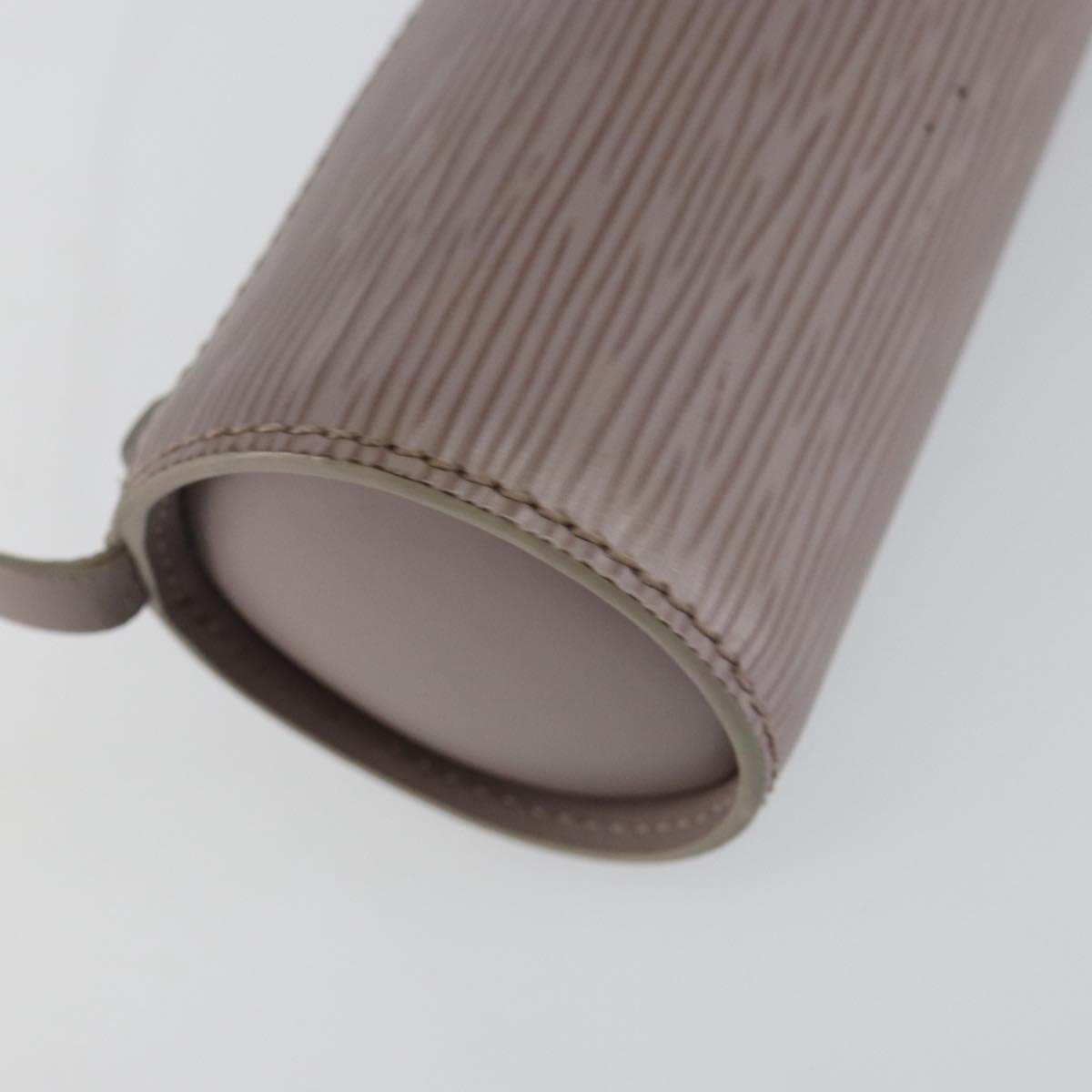 LOUIS VUITTON Epi Soufflot Pouch Lilac LV Auth 147350