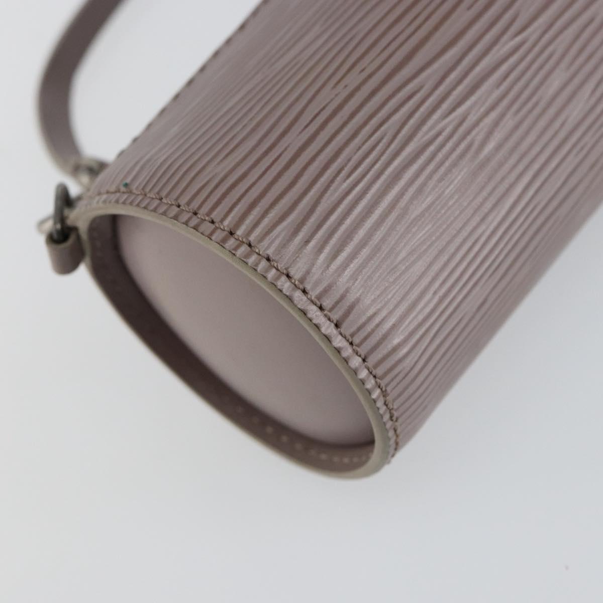 LOUIS VUITTON Epi Soufflot Pouch Lilac LV Auth 147350