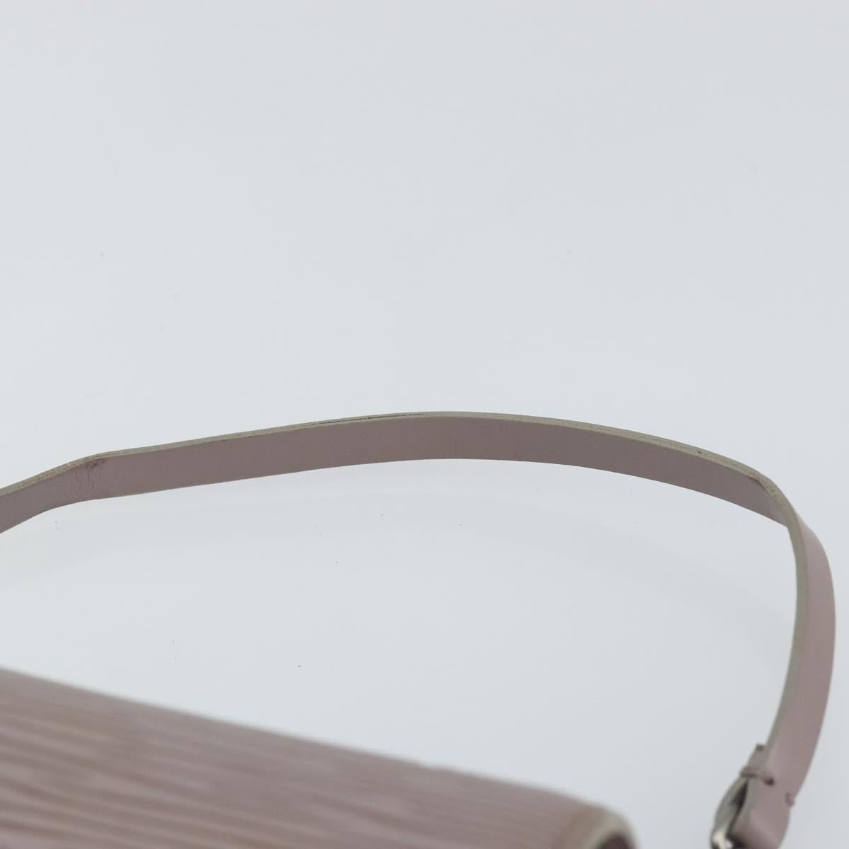 LOUIS VUITTON Epi Soufflot Pouch Lilac LV Auth 147350