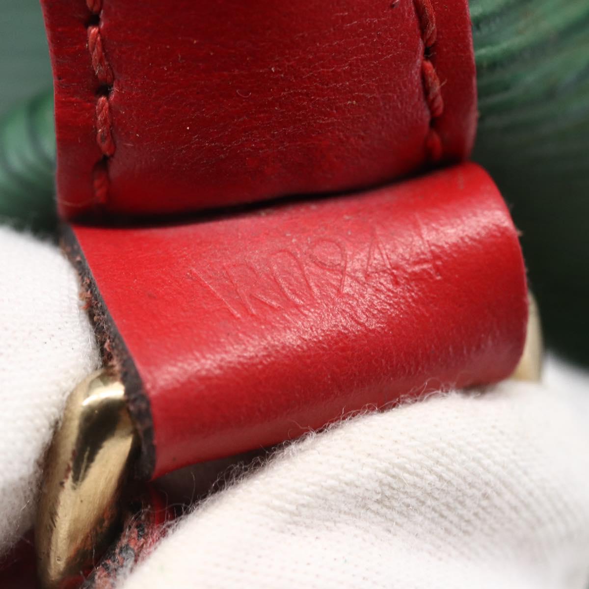 LOUIS VUITTON Epi Petit Noe Shoulder Bag By color Green Red M44147 Auth 147351