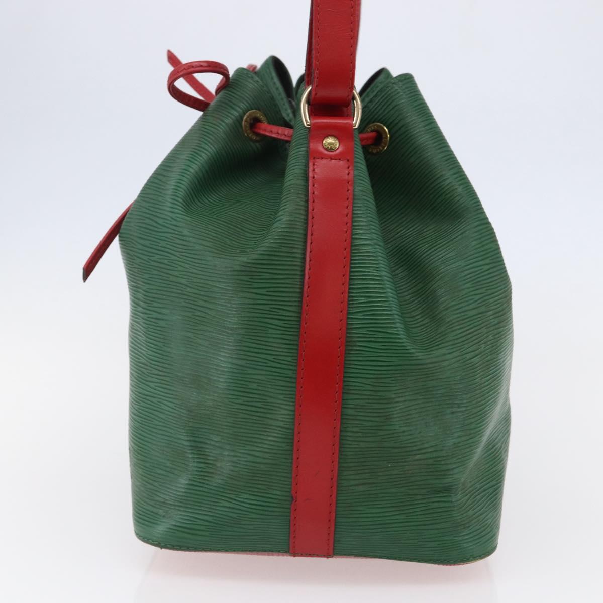LOUIS VUITTON Epi Petit Noe Shoulder Bag By color Green Red M44147 Auth 147351