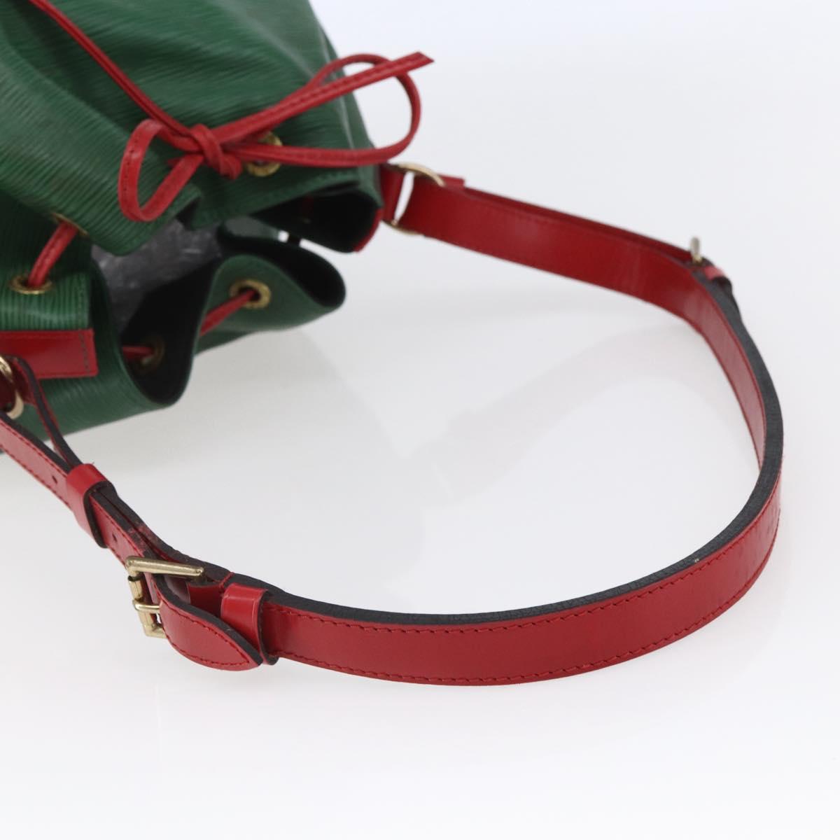 LOUIS VUITTON Epi Petit Noe Shoulder Bag By color Green Red M44147 Auth 147351