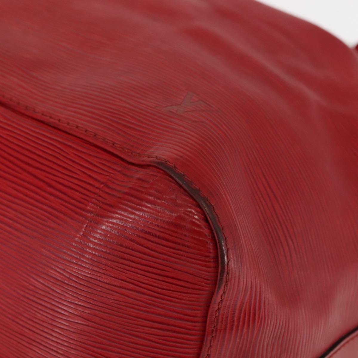 LOUIS VUITTON Epi Petit Noe Shoulder Bag Red M44107 LV Auth 147352