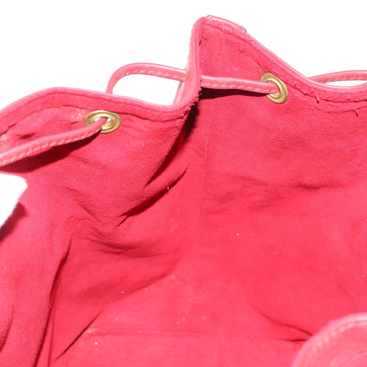 LOUIS VUITTON Epi Petit Noe Shoulder Bag Red M44107 LV Auth 147352