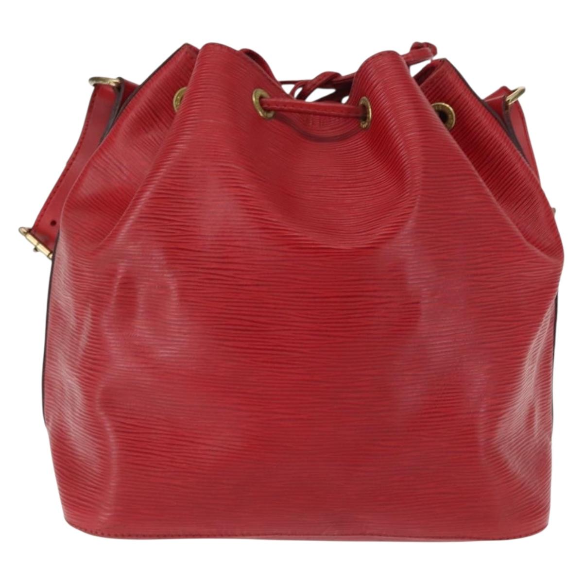 LOUIS VUITTON Epi Petit Noe Shoulder Bag Red M44107 LV Auth 147352