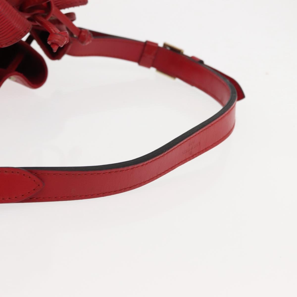 LOUIS VUITTON Epi Petit Noe Shoulder Bag Red M44107 LV Auth 147352