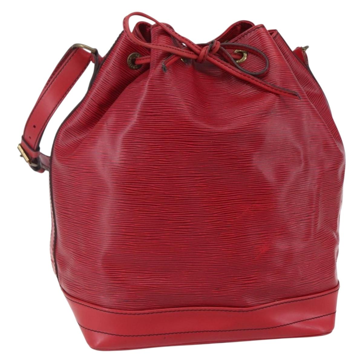 LOUIS VUITTON Epi Noe Shoulder Bag Red M44007 LV Auth 147353