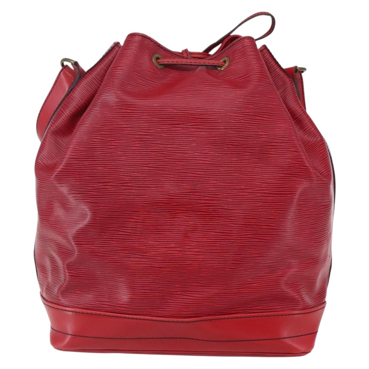 LOUIS VUITTON Epi Noe Shoulder Bag Red M44007 LV Auth 147353