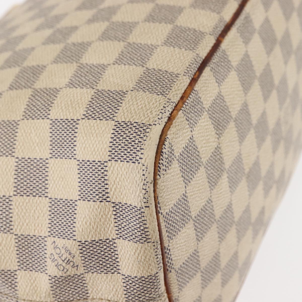 LOUIS VUITTON Damier Azur Saleya PM Tote Bag N51186 LV Auth 147356