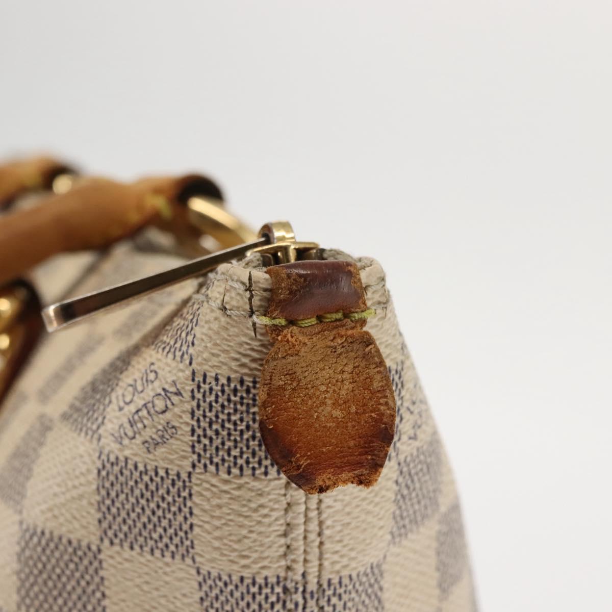 LOUIS VUITTON Damier Azur Saleya PM Tote Bag N51186 LV Auth 147356