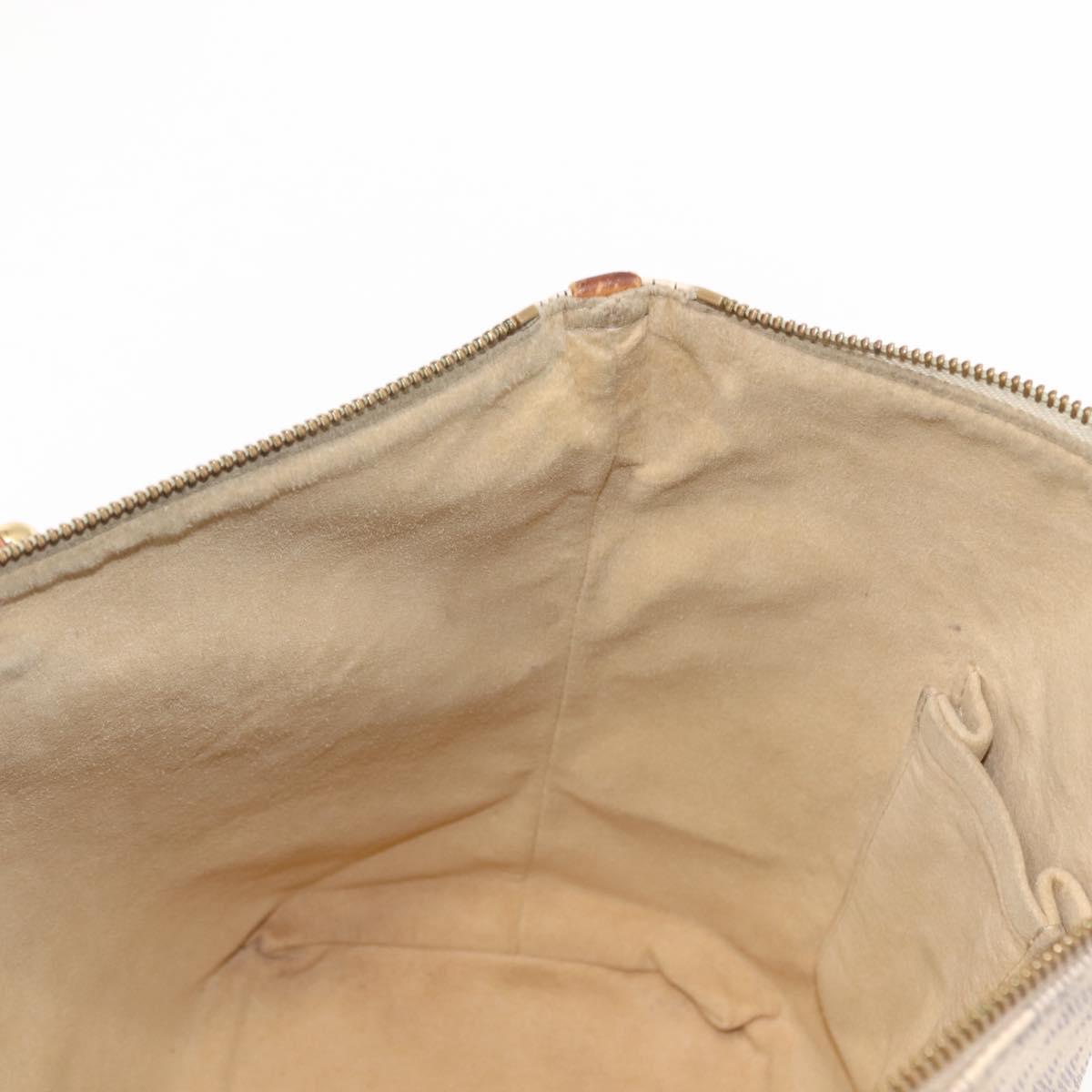 LOUIS VUITTON Damier Azur Saleya PM Tote Bag N51186 LV Auth 147356