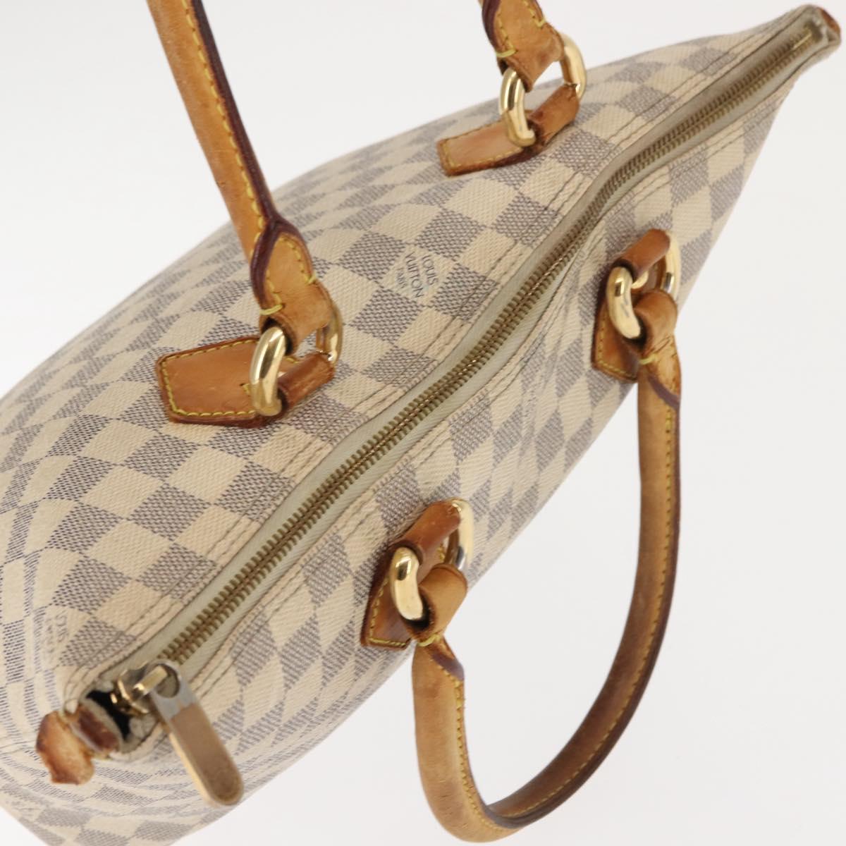 LOUIS VUITTON Damier Azur Saleya PM Tote Bag N51186 LV Auth 147356