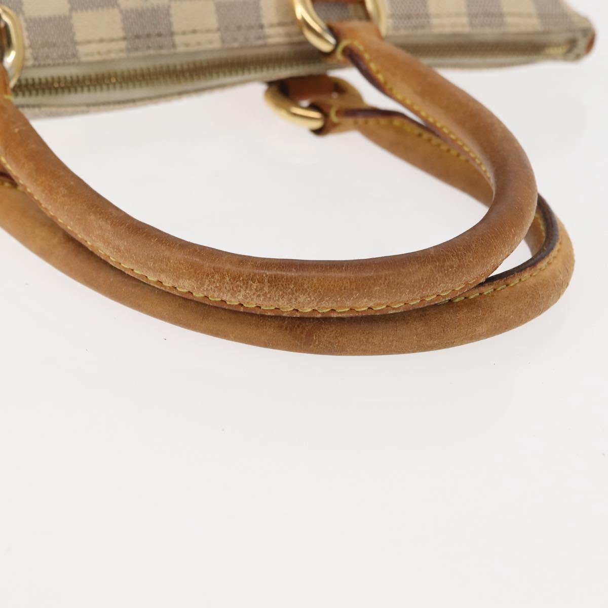 LOUIS VUITTON Damier Azur Saleya PM Tote Bag N51186 LV Auth 147356