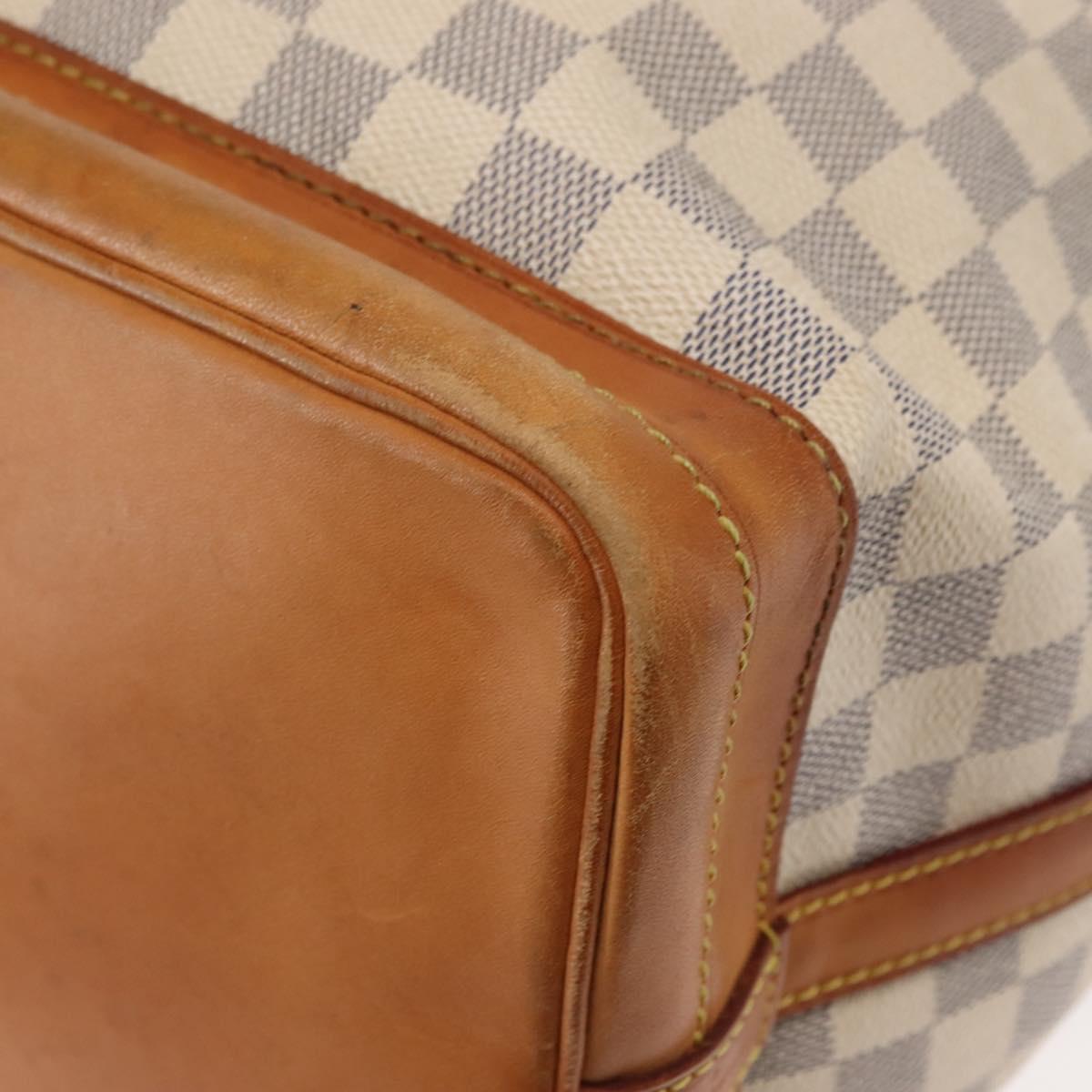 LOUIS VUITTON Damier Azur Noe Shoulder Bag N42222 LV Auth 147357