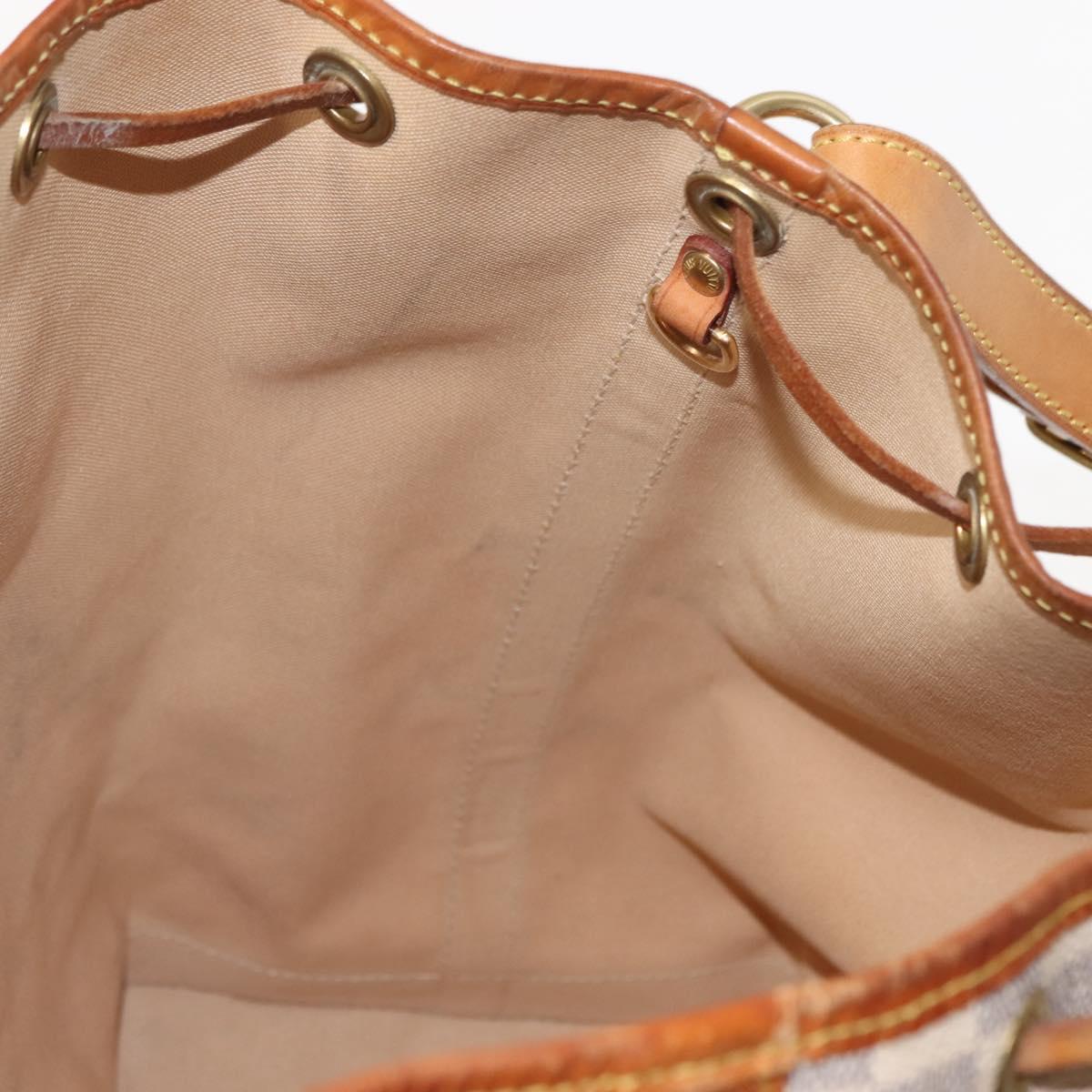 LOUIS VUITTON Damier Azur Noe Shoulder Bag N42222 LV Auth 147357