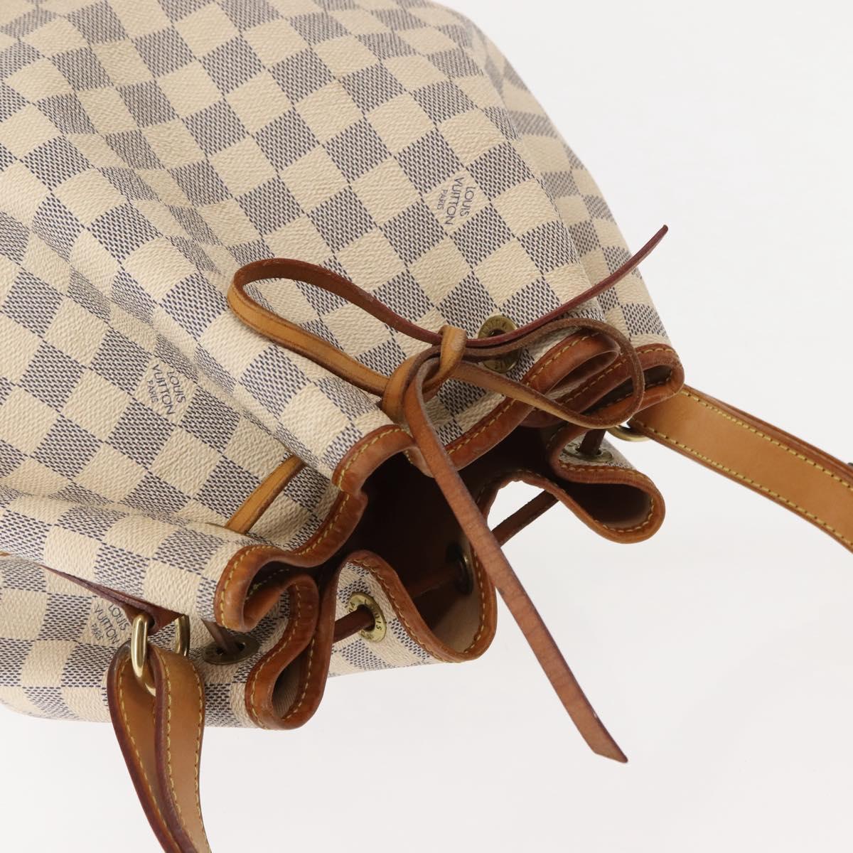 LOUIS VUITTON Damier Azur Noe Shoulder Bag N42222 LV Auth 147357