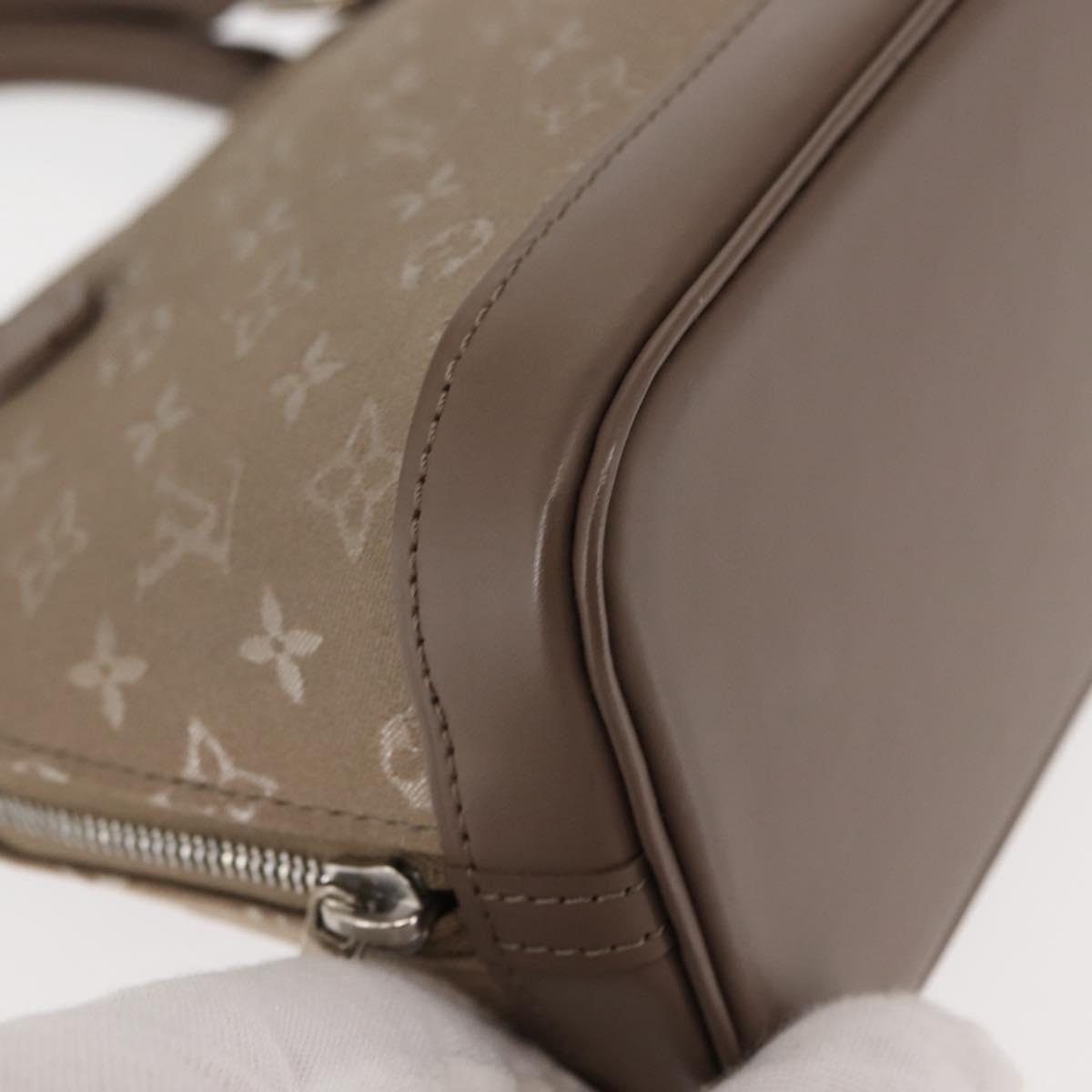 LOUIS VUITTON Monogram Satin Little Alma Hand Bag Gray M92147 LV Auth 147360