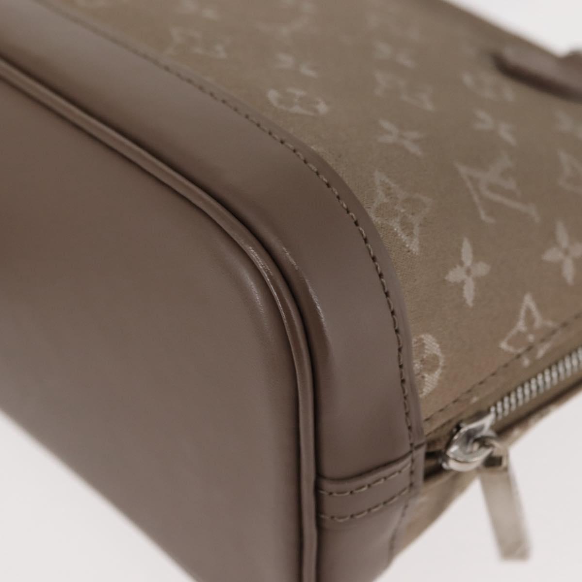 LOUIS VUITTON Monogram Satin Little Alma Hand Bag Gray M92147 LV Auth 147360