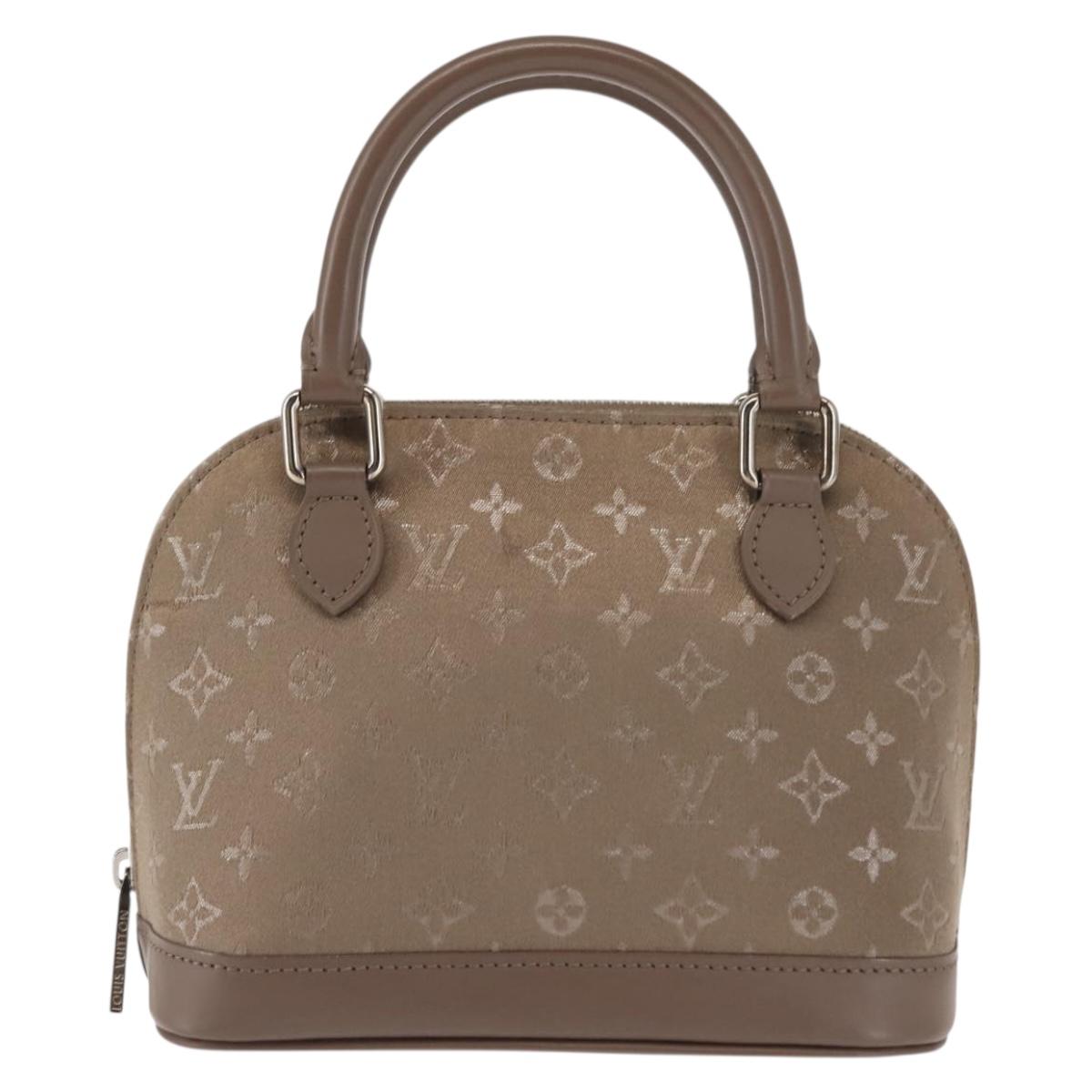 LOUIS VUITTON Monogram Satin Little Alma Hand Bag Gray M92147 LV Auth 147360