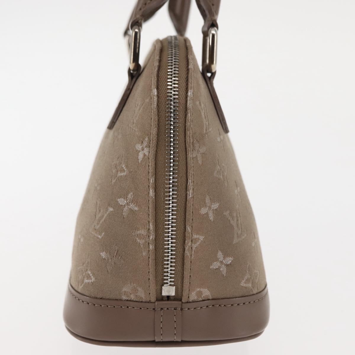 LOUIS VUITTON Monogram Satin Little Alma Hand Bag Gray M92147 LV Auth 147360