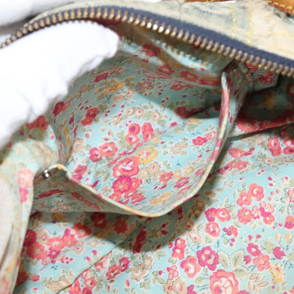 LOUIS VUITTON Monogram Denim Pouch Shoulder Bag Blue M95382 LV Auth 147361