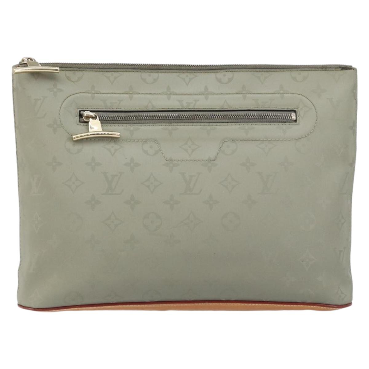 LOUIS VUITTON Monogram titanium Pochette Cosmos Bag Gray M63240 LV Auth 147363