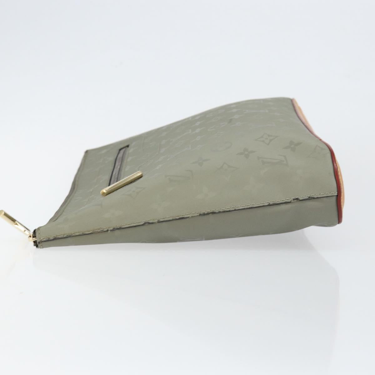 LOUIS VUITTON Monogram titanium Pochette Cosmos Bag Gray M63240 LV Auth 147363