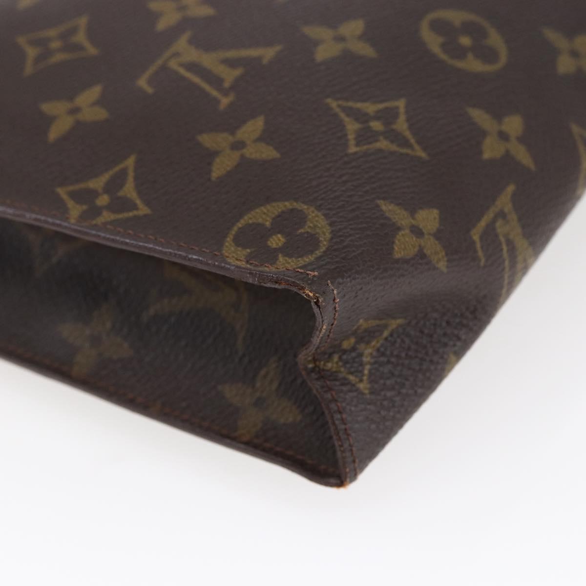 LOUIS VUITTON Monogram Poche Toilette 26 Pouch M47542 LV Auth 147364