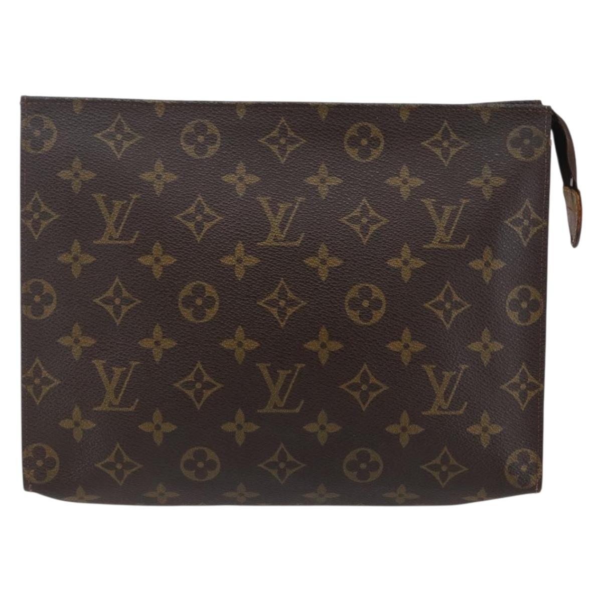 LOUIS VUITTON Monogram Poche Toilette 26 Pouch M47542 LV Auth 147364