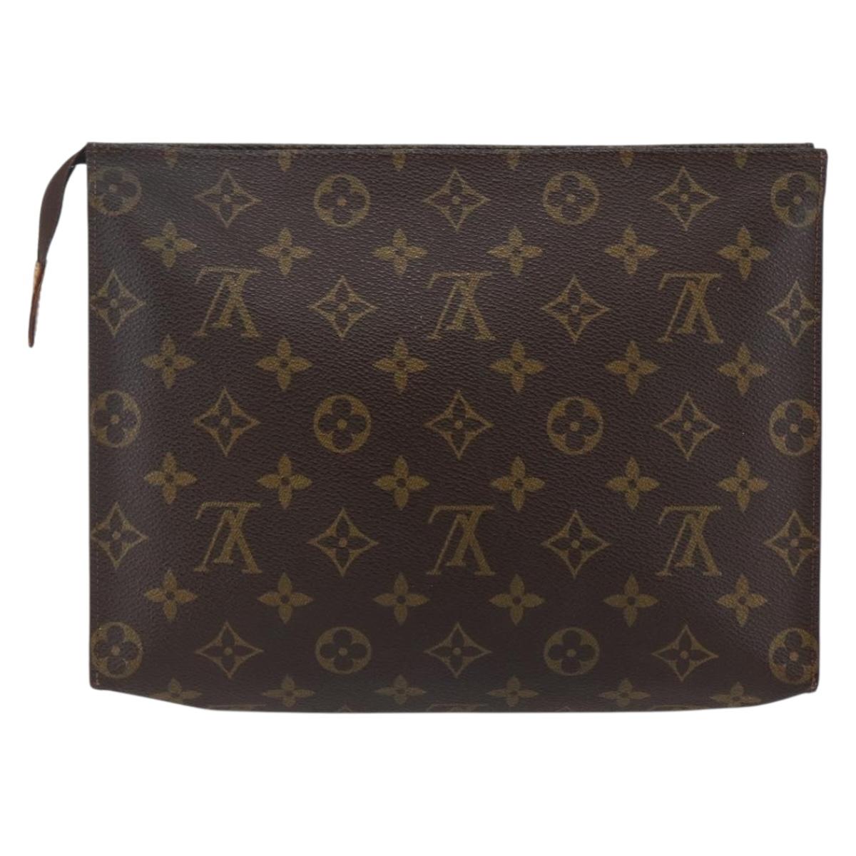 LOUIS VUITTON Monogram Poche Toilette 26 Pouch M47542 LV Auth 147364
