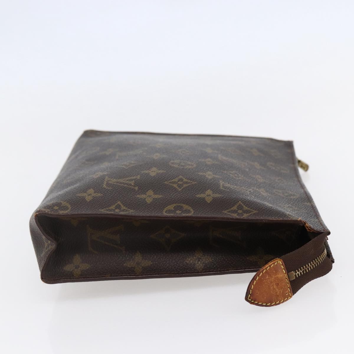 LOUIS VUITTON Monogram Poche Toilette 26 Pouch M47542 LV Auth 147364