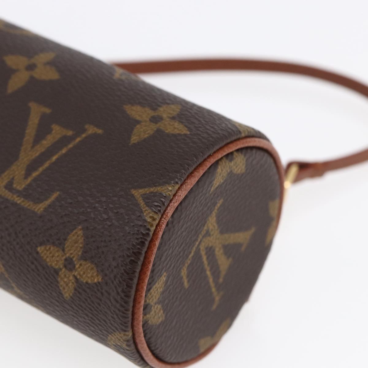LOUIS VUITTON Monogram Papillon Pouch LV Auth 147365