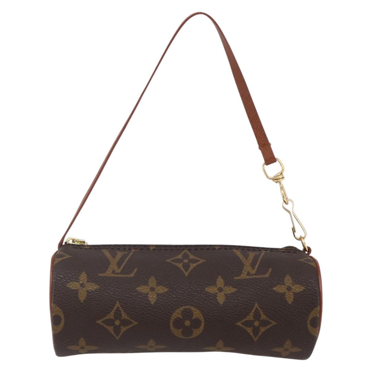 LOUIS VUITTON Monogram Papillon Pouch LV Auth 147365